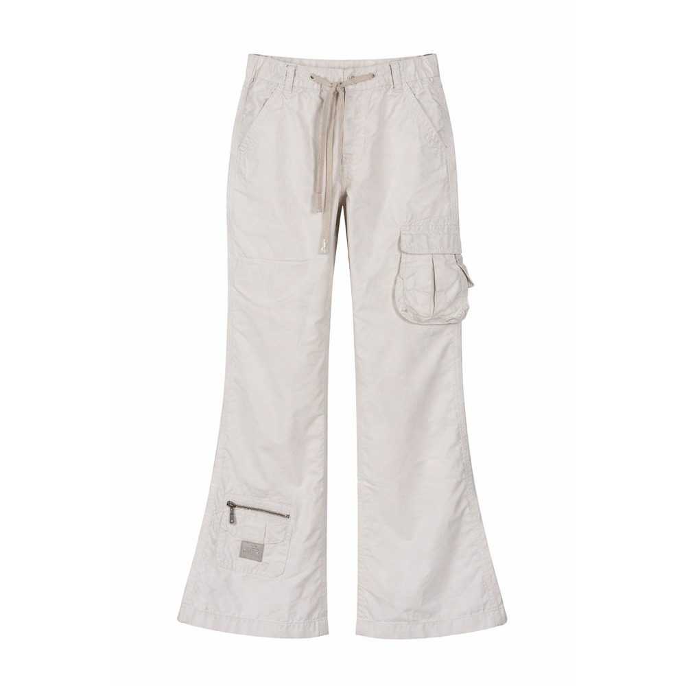 Vintage Limited Too Girls 14 Tan Beige Flare Bell Bottom Cargo Pants Excellent